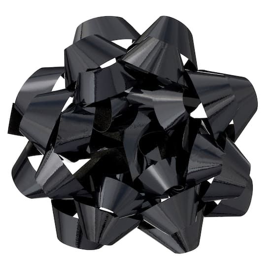 5.75&#x22; Black Lacquer Gift Bow by Celebrate It&#x2122;